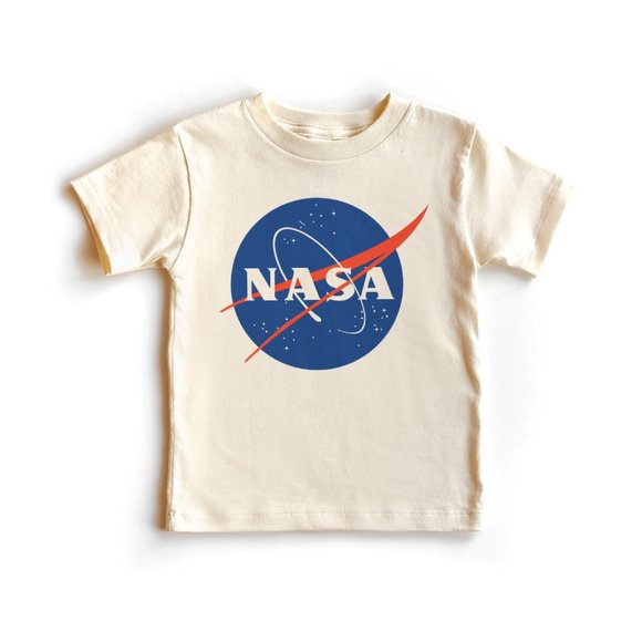 Aurlex Tees Other - NASA Meatball Logo Toddler Shirt - Cute Space Birthday Party Natural Youth Shirt